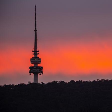 Sunset in Canberra